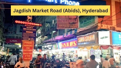 Jagdish Market Road (Abids), Hyderabad: History, Shops, Nearby Places, Bus Stand & Metro Station